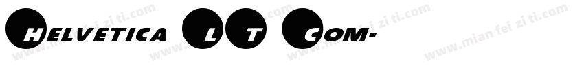 Helvetica LT Com字体转换